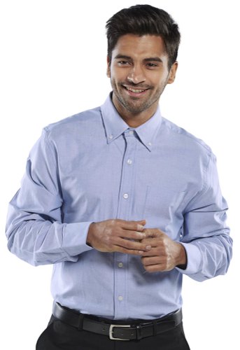 Beeswift Oxford Shirt Long Sleeve White 17, Blue 17, Blue 17.5, Blue 18, Blue 18.5, Blue 19, White 17.5, White 18, White 18.5, White 19