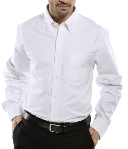 Beeswift Oxford Shirt Long Sleeve Blue, White 14.5