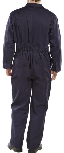 Beeswift Heavy Weight Boilersuit Navy Blue 36, 46, 50, 54, 38, 40, 42, 44, 48, 52