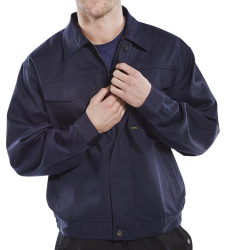 Beeswift Heavyweight Drivers Jacket Navy Blue 48