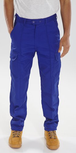 Beeswift PolyCotton Work Trousers Royal Blue 46