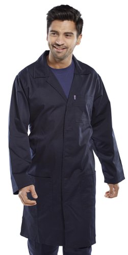 Beeswift Poly Cotton Warehouse Coat Navy Blue 32, 34, 36, 38, 40, 42, 44, 48, 50, 52, 46, 54