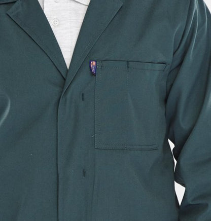 Beeswift Poly Cotton Warehouse Coat Spruce Green 34, 36, 38, 40, 42, 44, 46, 48, 50