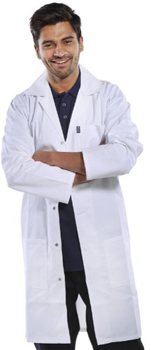Beeswift Poly Cotton Warehouse Coat White 28, 30, 32, 34, 36, 38, 40, 42, 44, 46, 48, 50, 52, 54