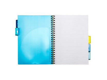 Pukka Pads Pukka Pad Stripes Polypropylene Project Book 250 Pages A4, A5 Blue/Pink (3)