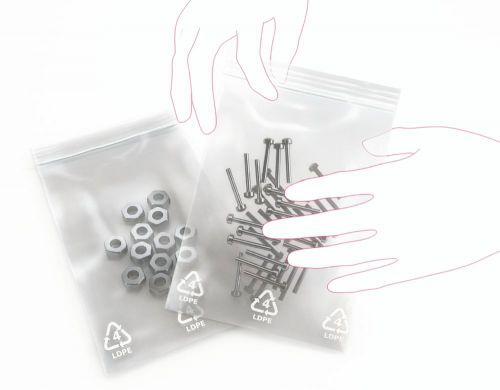 Grip Seal Bags Plain GL17 380 x 510mm Pack of 1000