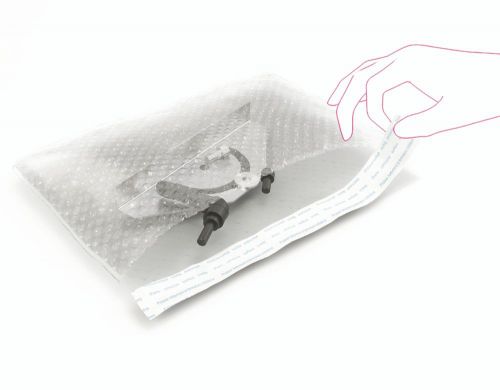 Polyethylene Antistatic Bubble Pouch Flat Bags Clear BB3 Pack of 300