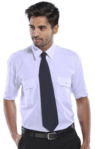 Beeswift Pilot Shirt Short Sleeve White 14.5