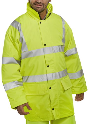 Beeswift Breathable Lined Jacket Saturn Yellow 4XL, XL, 3XL