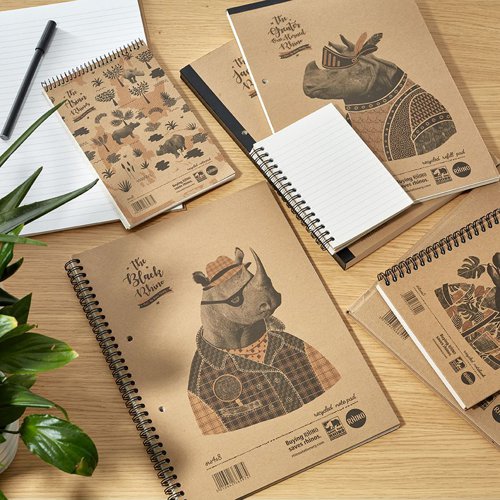 Rhino A4 Recycled 160 Page Refill Pad - Pack of 5