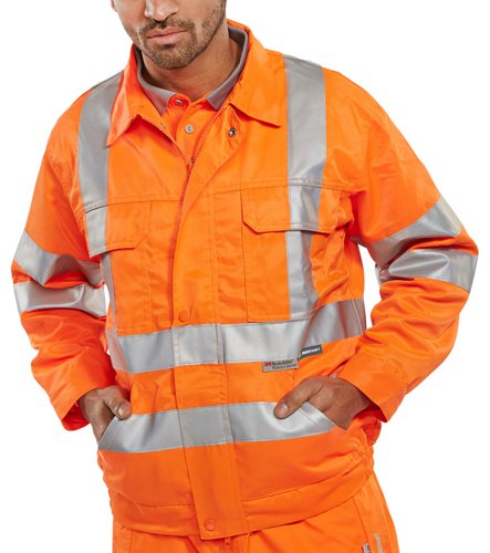 Beeswift Railspec Jacket Orange 48