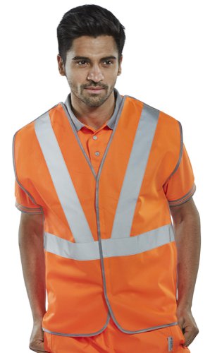 Beeswift Railspec Vest (Polyester) Orange 4XL, M, XL, 2XL, 3XL