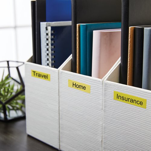 OEM DYMO 45018 (S0720580) D1 Label Tape Black on Yellow 12mm x 7m