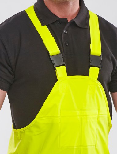 Beeswift Super B-Dri Bib and Brace Yellow L