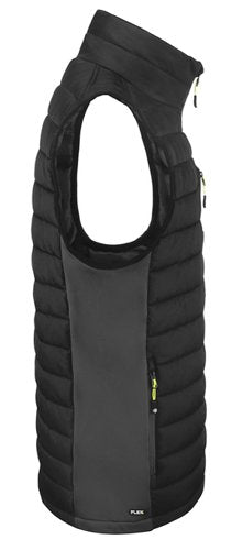 Beeswift Flex Workwear Padded Bodywarmer Black/Grey Lge