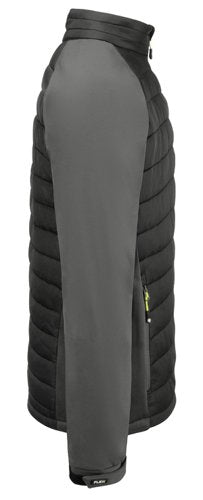 Beeswift Flex Workwear Padded Jacket Black/Grey Lge