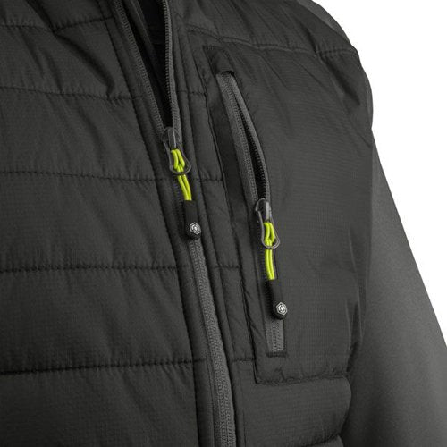 Beeswift Flex Workwear Padded Jacket Black/Grey Med