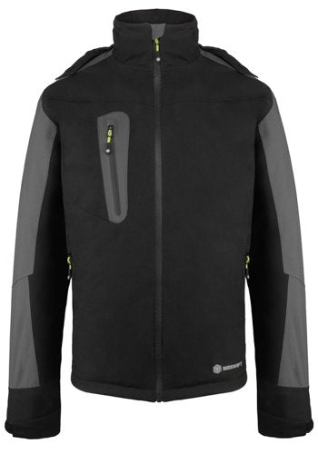 Beeswift Padded Rain Jacket Black/Grey Med