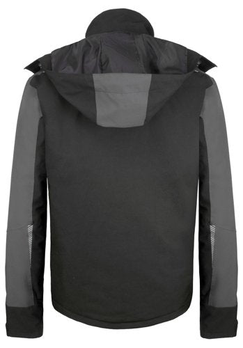 Beeswift Padded Rain Jacket Black/Grey Med