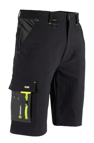 Beeswift Flex Workwear Shorts Black/ Grey 28, 30, 32, 34, 36, 38, 40, 42, 44, 46, 48