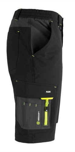Beeswift Flex Workwear Shorts Black/ Grey 28, 30, 32, 34, 36, 38, 40, 42, 44, 46, 48