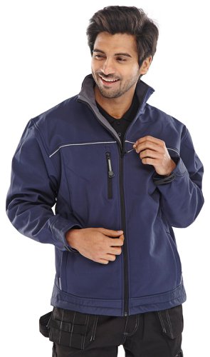 Beeswift Soft Shell Jacket Navy Blue S