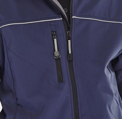 Beeswift Soft Shell Jacket Navy Blue 4XL, 5XL, M, XL, 2XL, 3XL