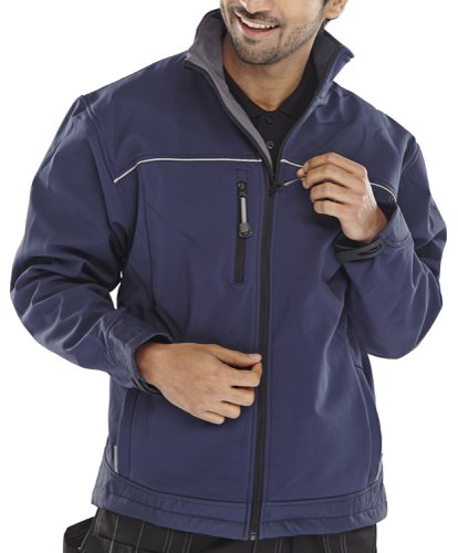 Beeswift Soft Shell Jacket Navy Blue S