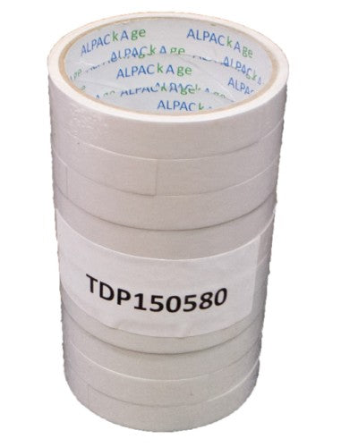 Double sided Tape 15mm 5m 80mu Pk 10