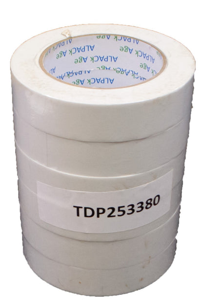Double sided Tape 25mm, 50mm 33m 80mu Pk 6