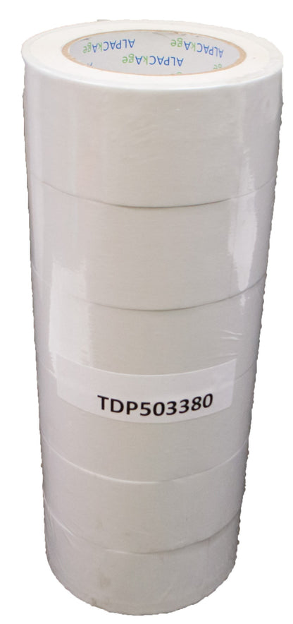 Double sided Tape 25mm, 50mm 33m 80mu Pk 6