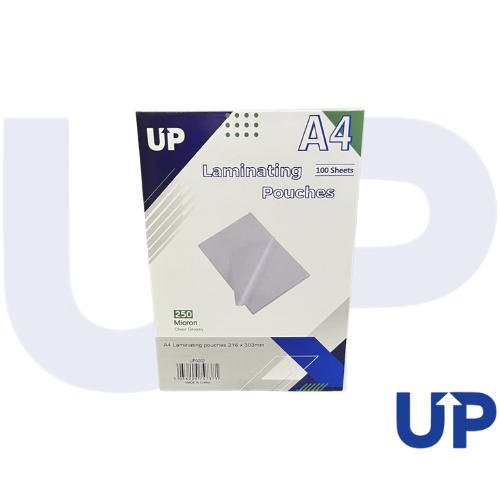 UP Laminating Pouch UP Laminating Pouch A4 150 micron (100), UP Laminating Pouch A4 250 micron (100), UP Laminating Pouch A3 250 micron (100), UP Laminating Pouch A3 150 micron (100), UP Laminating Pouch A4 150 micron (100), UP Laminating Pouch A4 250 micron (100), UP Laminating Pouch A3 250 micron (100), UP Laminating Pouch A3 150 micron (100)