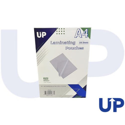 UP Laminating Pouch A4 150, A4 250, A3 250, A3 150 micron (100)