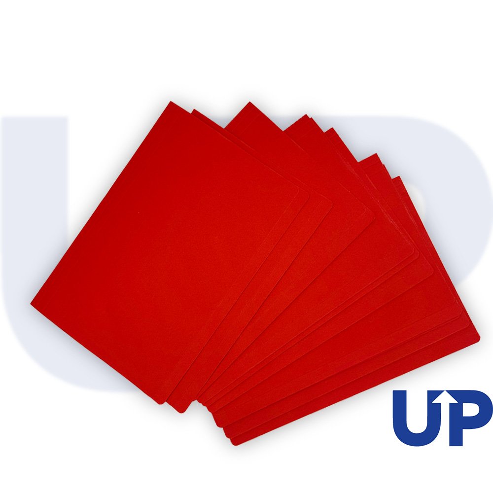 Square Cut Folder Pack of 100 - Red