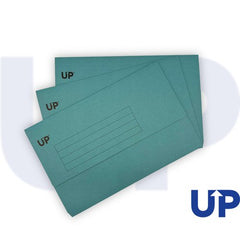 UP Half Flap Document Wallet Pack of 50 - Blue, Green, Pink, Yellow, Red
