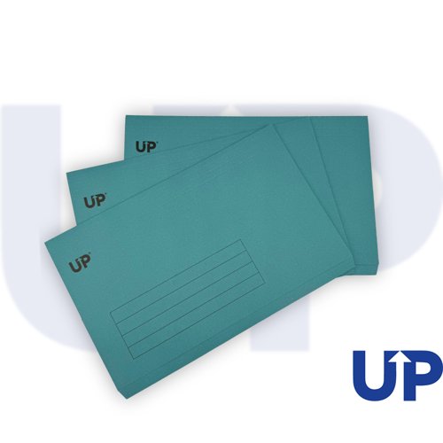 UP Full Flap Document Wallet Pack of 50 - Blue, Green, Red, Yellow