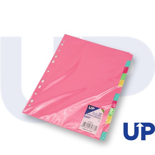 UP Subject Divider A4 12, 5, 10, 20 Part Pastel