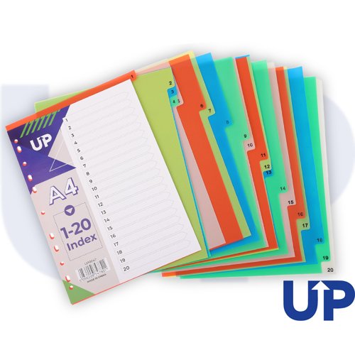 UP Index Polypropylene A4 1-UP Index Polypropylene A4 1-5 Multicolour, UP Index Polypropylene A4 1-10 Multicolour, UP Index Polypropylene A4 1-20 Multicolour, UP Index Polypropylene A4 1-31 Multicolour, UP Index Polypropylene A4 1-5 Multicolour, UP Index Polypropylene A4 1-10 Multicolour, UP Index Polypropylene A4 1-20 Multicolour, UP Index Polypropylene A4 1-31 Multicolour