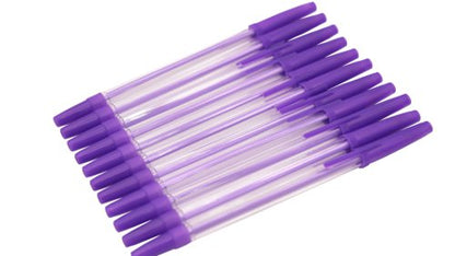 UP Ballpoint Pen Medium Black, Red, Green, Purple, Blue (50)