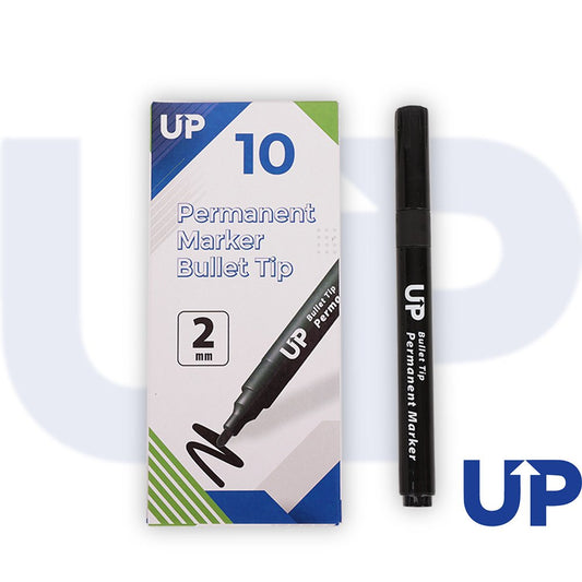 Permanent Marker Bullet Tip Black (10)
