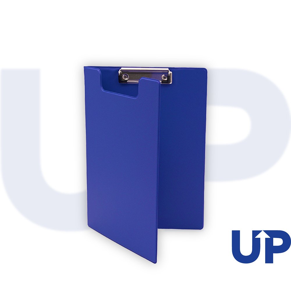 A4 PVC Fold Over Clipboard Blue (10)