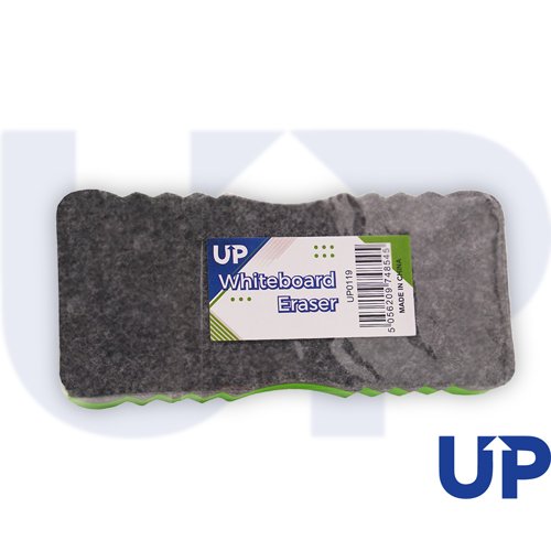 UP Whiteboard Eraser - Black Plastic and Felt