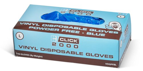 Beeswift Vinyl Gloves Powder Free Clear Medium (Box of 1000)