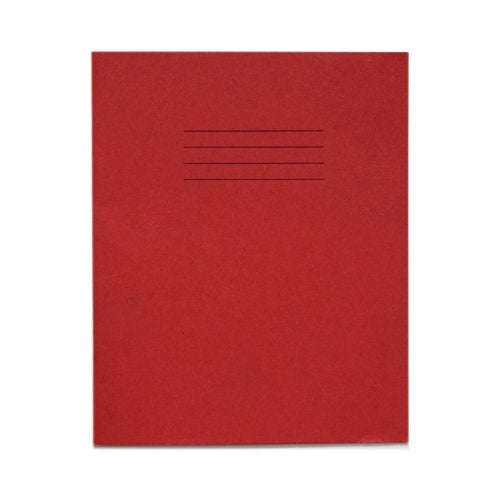 RHINO 8 x 6.5 Exercise Book 32 Page, Red, F12, F15 (Pack of 10)