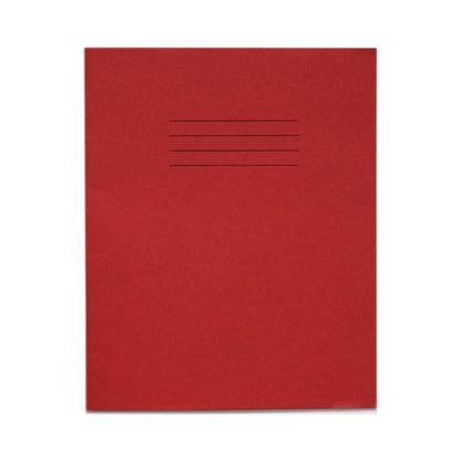 RHINO 8 x 6.5 Exercise Book 32 Page, Red, F12, F15 (Pack of 10)