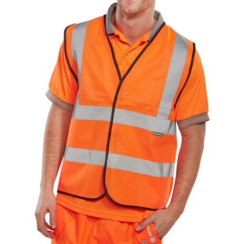 Beeswift Hi Viz Waistcoat Full App. G Orange S