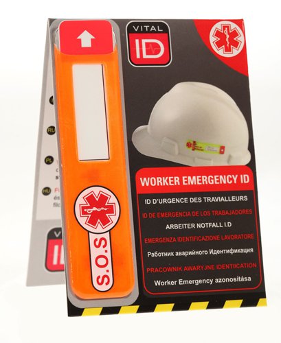 Vital ID EMERGENCY ID DATA WINDOW GLOBA PACK OF 25