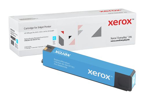 XET Pagewide Ink Xerox Everyday Ink For HP CN626AE 971XL Cyan Ink Cartridge 006R04596 6600 Pages