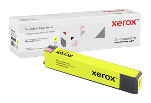 XET Pagewide Ink Xerox Everyday Ink For HP CN628AE 971XL Yellow Ink Cartridge 006R04598 6600 Pages