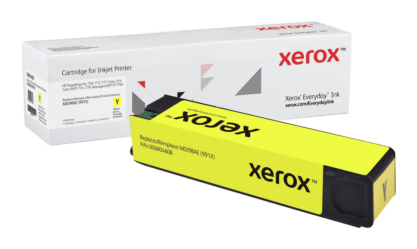 XET Pagewide Ink Xerox Everyday Ink For HP M0J90AE 991X Cyan Ink Cartridge 006R04607 16000 Pages